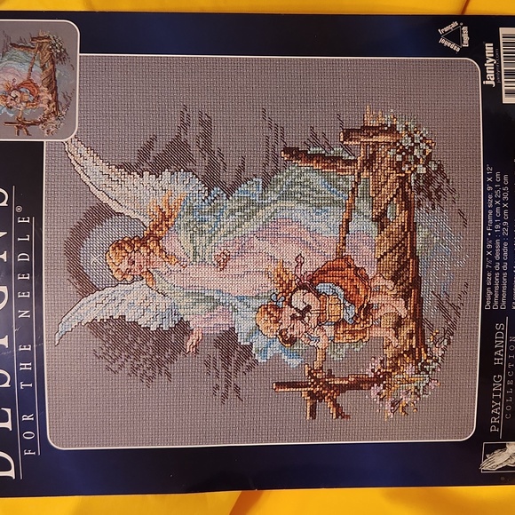 Designs, Praying Hands Collection, Guardian Angel Counted Cross-stitch kit. - Picture 2 of 4